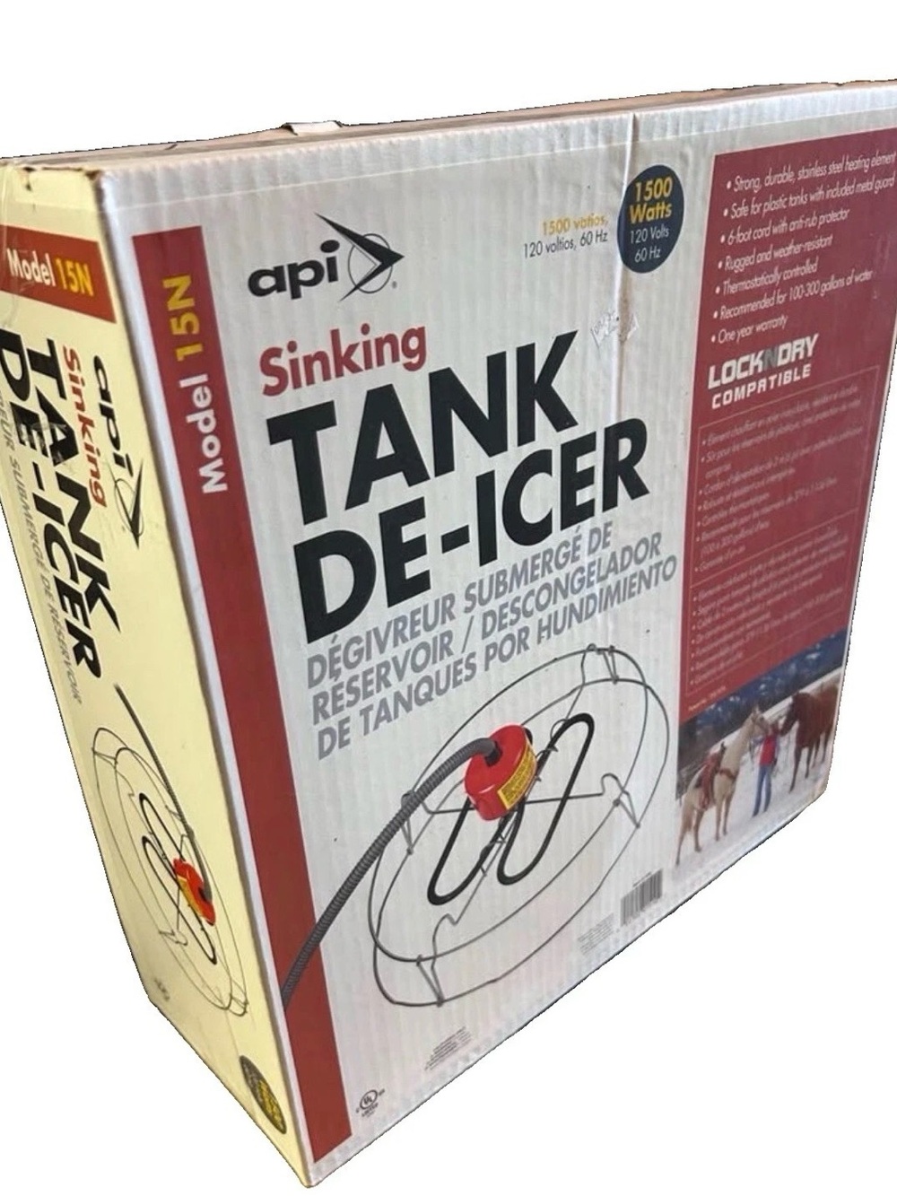 API Model 15N Sinking Tank De-Icer (1500W)
